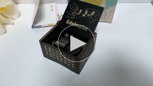 Amazon.com: Pursuestar Edelweiss Wind Up Music Box, Vintage